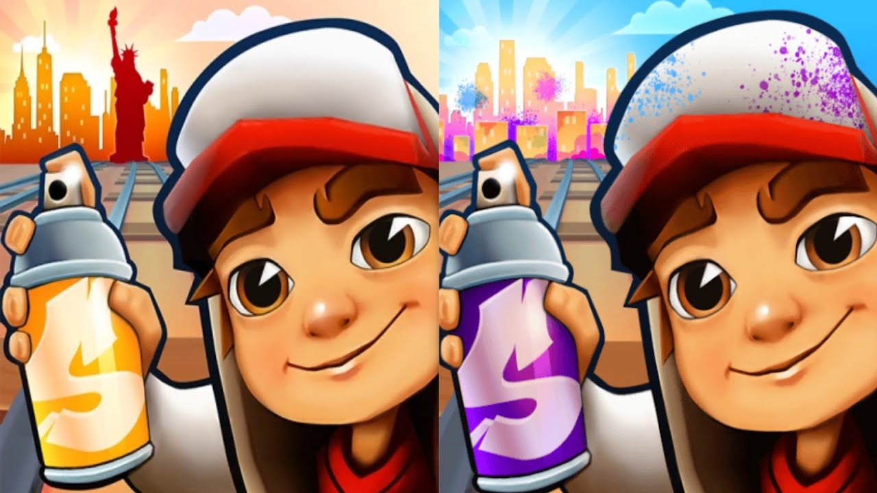 Subway surfers : New York Thanksgiving 2025 🆚 Mumbai holi 2025 Map Comparison 