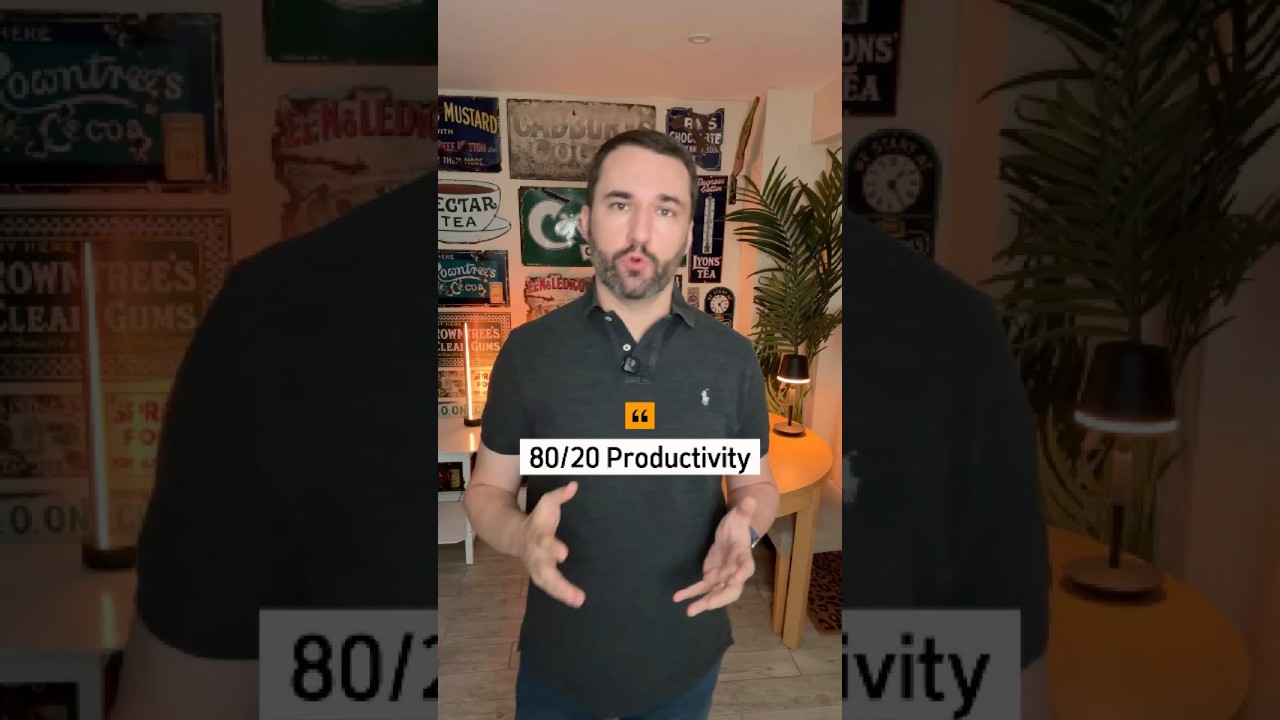 The 80/20 rule that makes you more productive 📊  #productivity #career #manager #leadership #focus