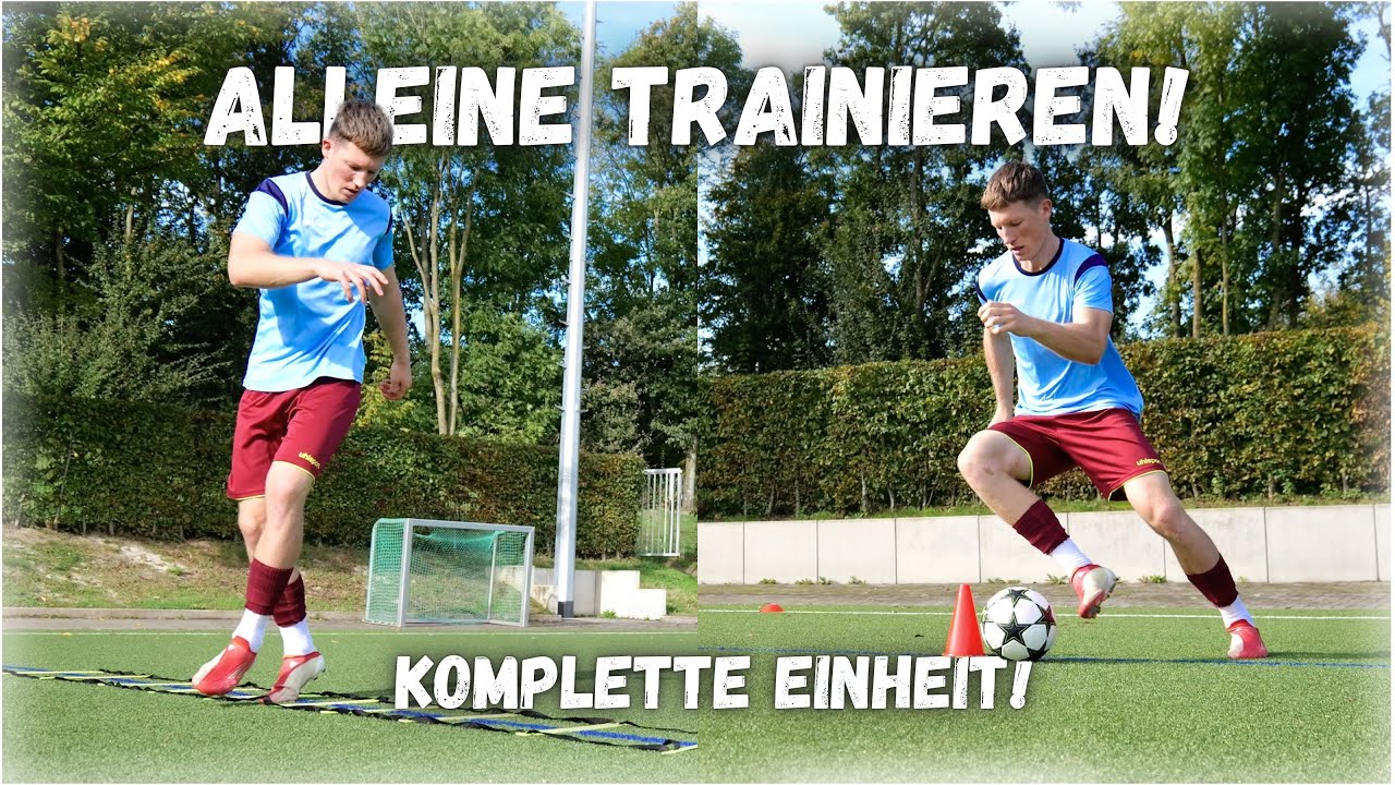 So trainiert ihr ALLEINE auf dem Platz!⚽️