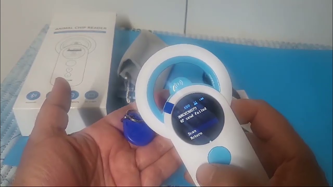 NetumScan Lector de microchip Bluetooth para mascotas RFID EMID, Encantado