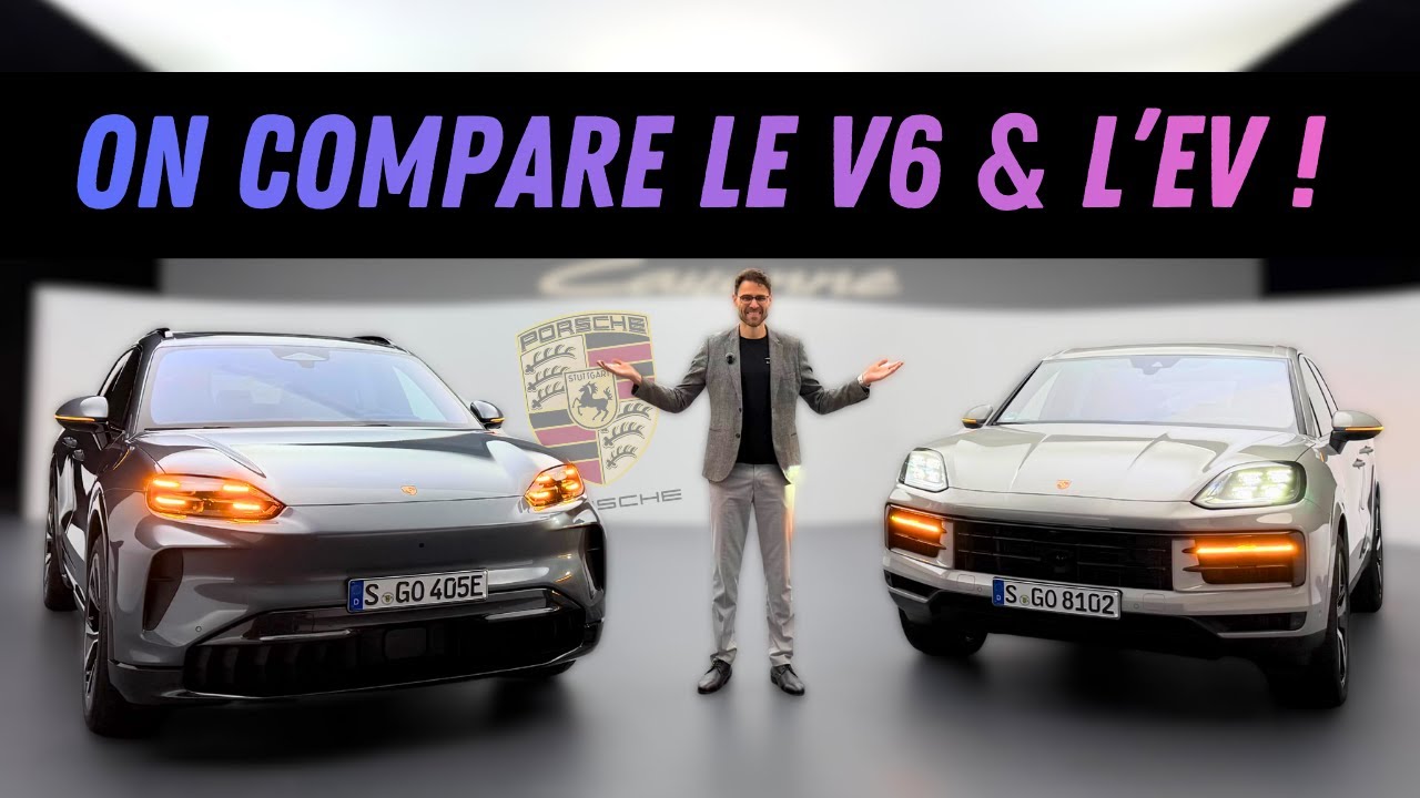 Porsche Cayenne 2026 ⚡️ Comparaison statique : thermique vs électrique!