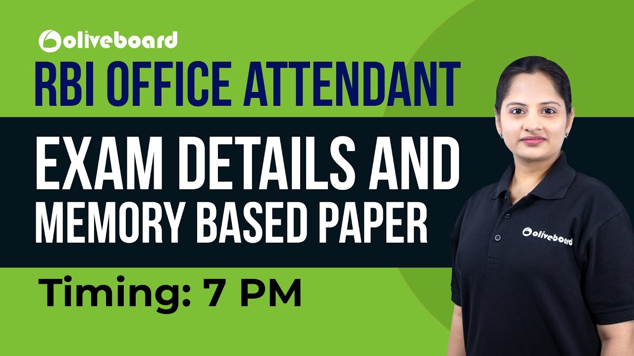 RBI Office Attendant | Exam details and memory based paper | Harshita Ma'am