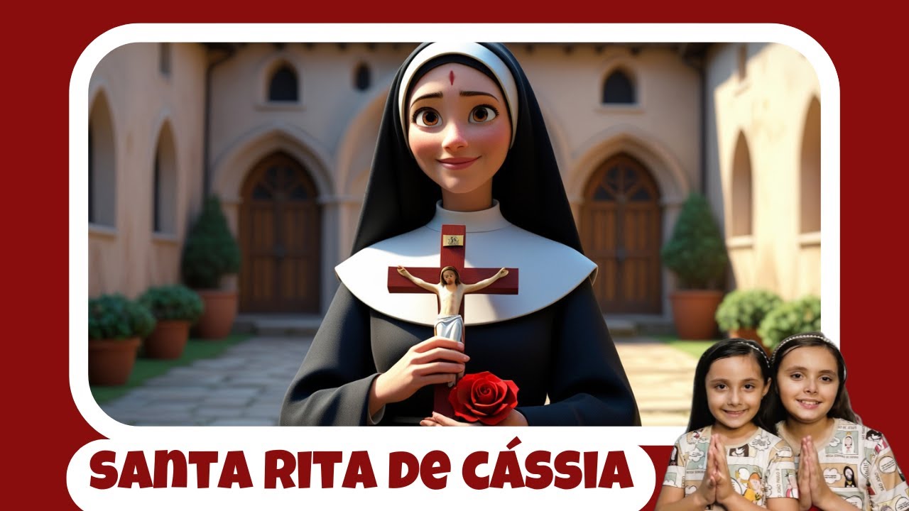 HISTÓRIA DE SANTA RITA DE CÁSSIA ANIMADA PARA CRIANÇAS - Catequese Infantil - Igreja Católica