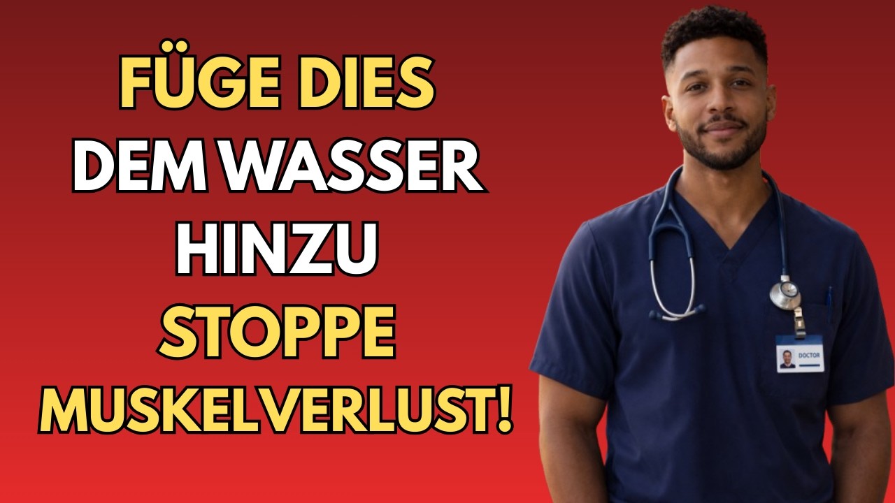 Senioren, Sie trinken Wasser FALSCH! (Dehydrierung – Muskelabbau