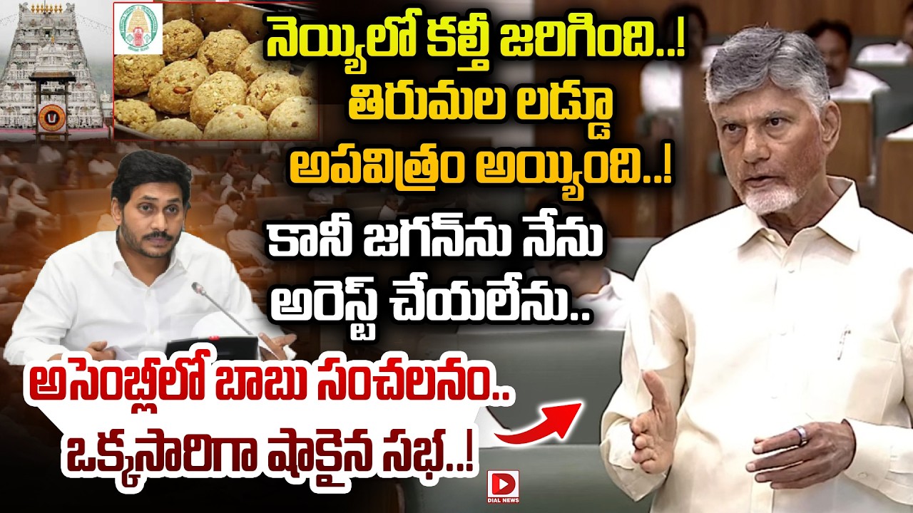 నెయ్యిలో కల్తీ జరిగింది..! కానీ జగన్ ను నేను అరెస్ట్ చేయలేను..! CM Chandrababu Shocking Comments