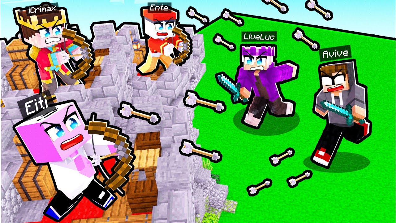 ICRIMAX GEGEN ALLE! aber die MAUER HÄTTE NIEMAND ERWARTET.. 🔥 (Minecraft RISIKO)