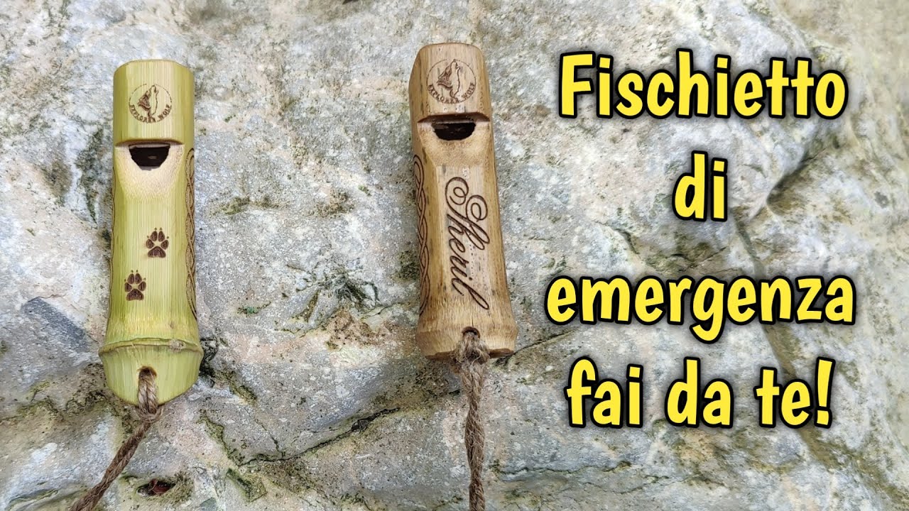 Come creare un fischietto di emergenza sul posto.