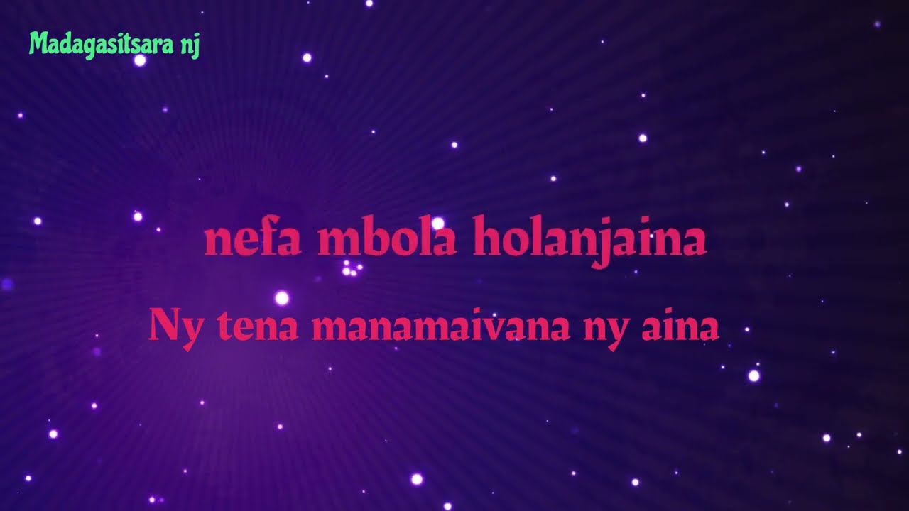 Mbola ho tsaraina Rija Rasolondraibe Karaoké