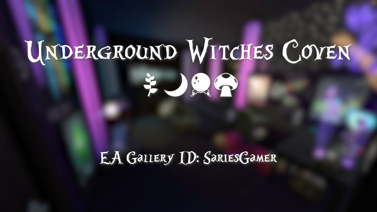 Underground Witches Coven | Part 1 | Sims 4 Speed Build