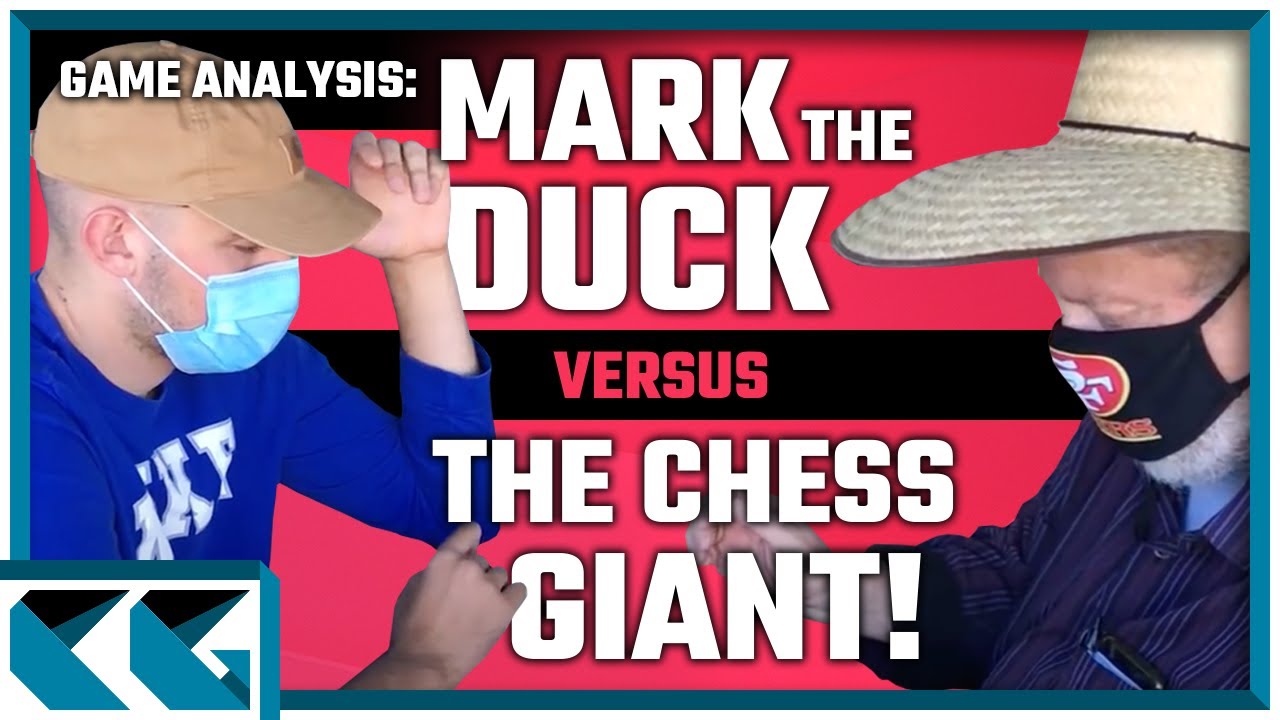 Coffee Chess Analysis: FM Mark The Duck vs The Chess Giant! Does Stretch Have Duck Hunting Skills?