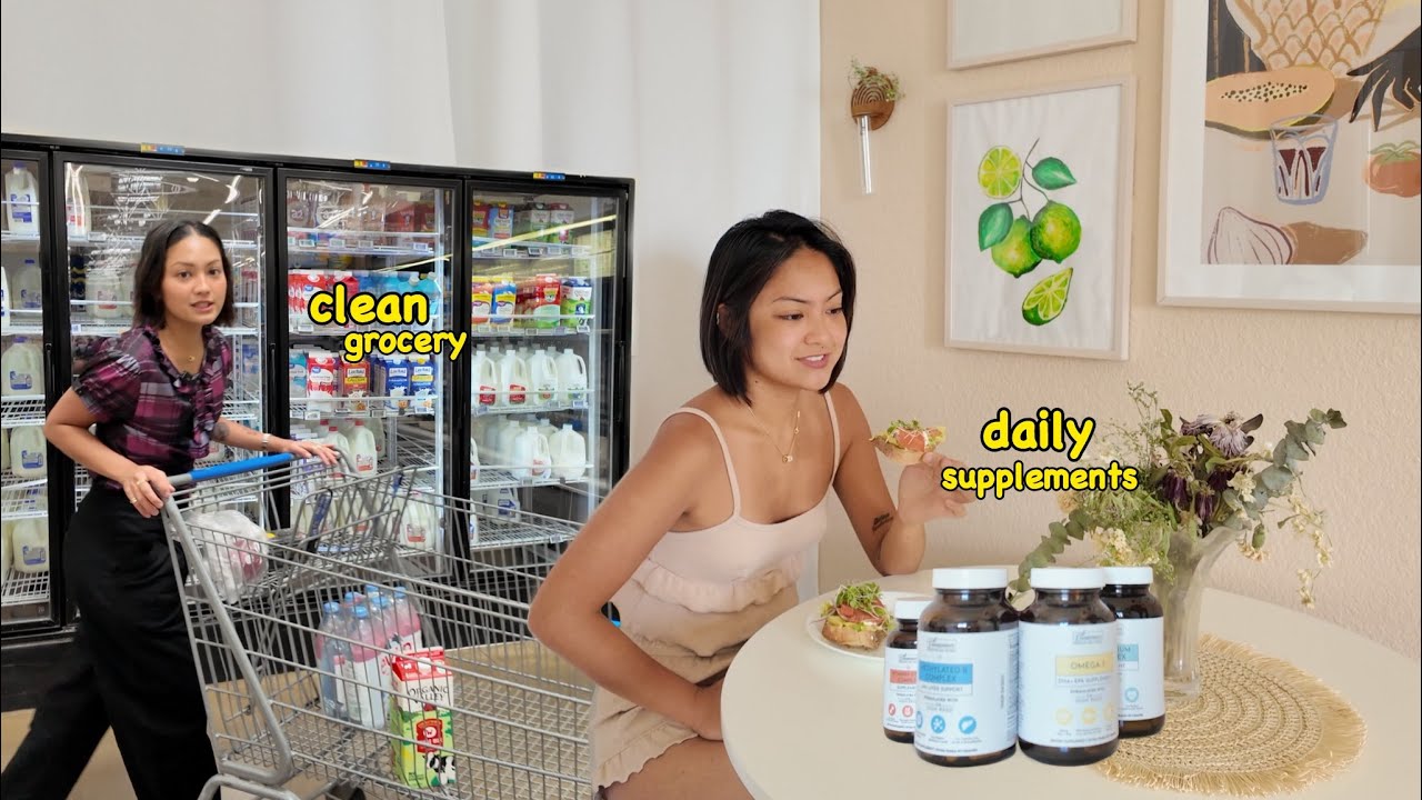 living alone in USA🇺🇸 clean walmart grocery, big girl errands + daily supplements