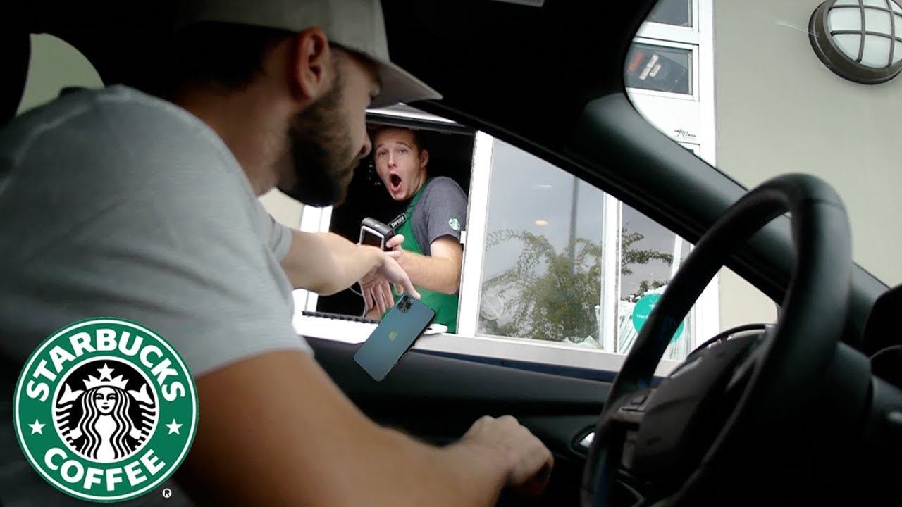 Dropping an iPhone 11 Pro on Purpose While Paying at Drive Thru Experiment