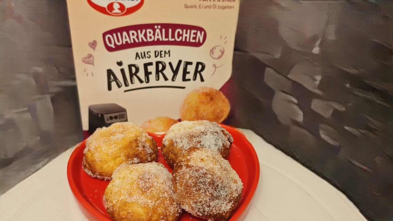 Im Test! Dr Oetker Quarkbällchen Fertigmischung für den Airfryer