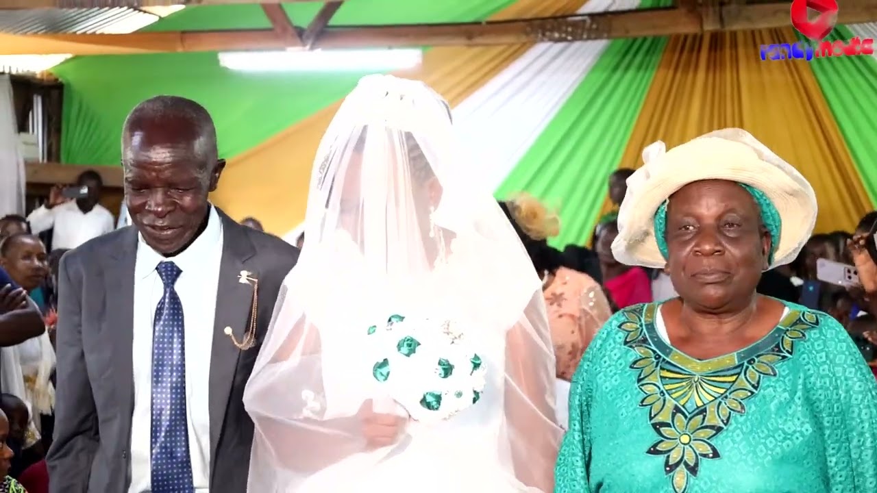 Walking down the isle - wedding day