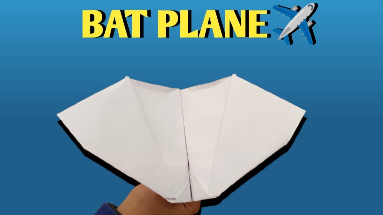 Paper Bat Plane Flying Test | Easy Paper Bat Plane Making