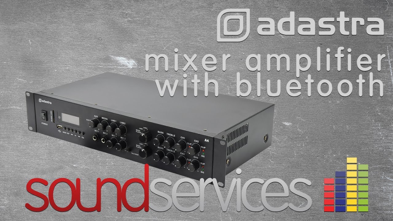 Adastra A4 4 x 100W 4 Zone Mixer Amplifier