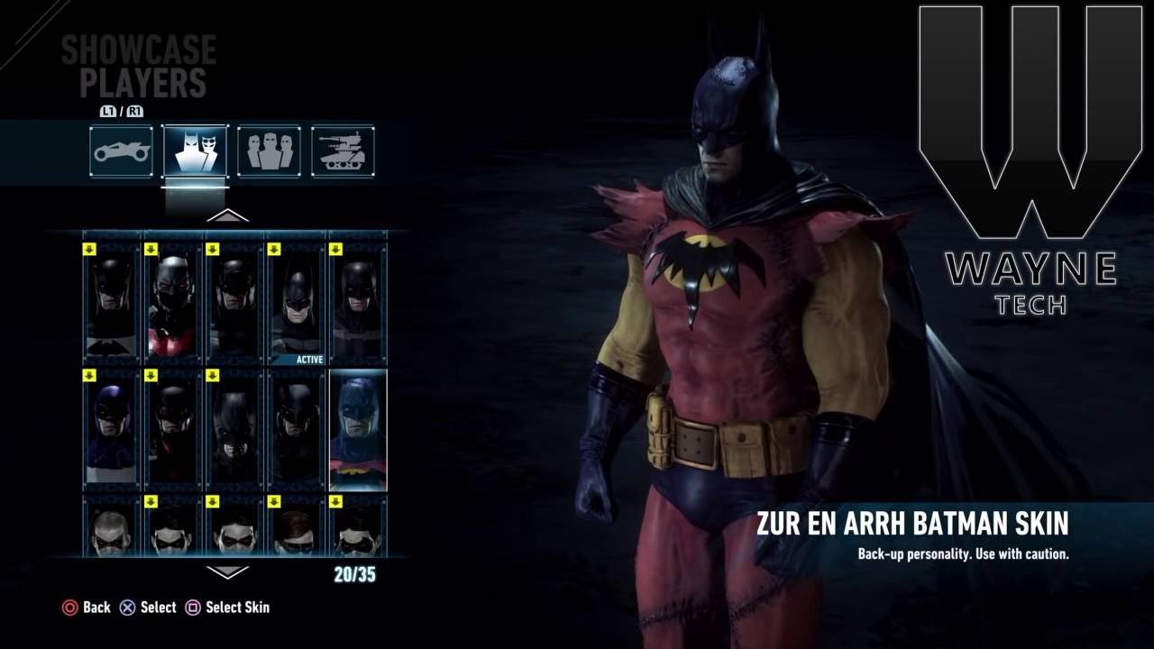 Batman Arkham Knight All Skins!
