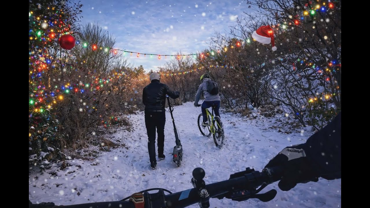 კუსტბის ბილიკი, თოვლი, ველოსიპედები და სქროლი