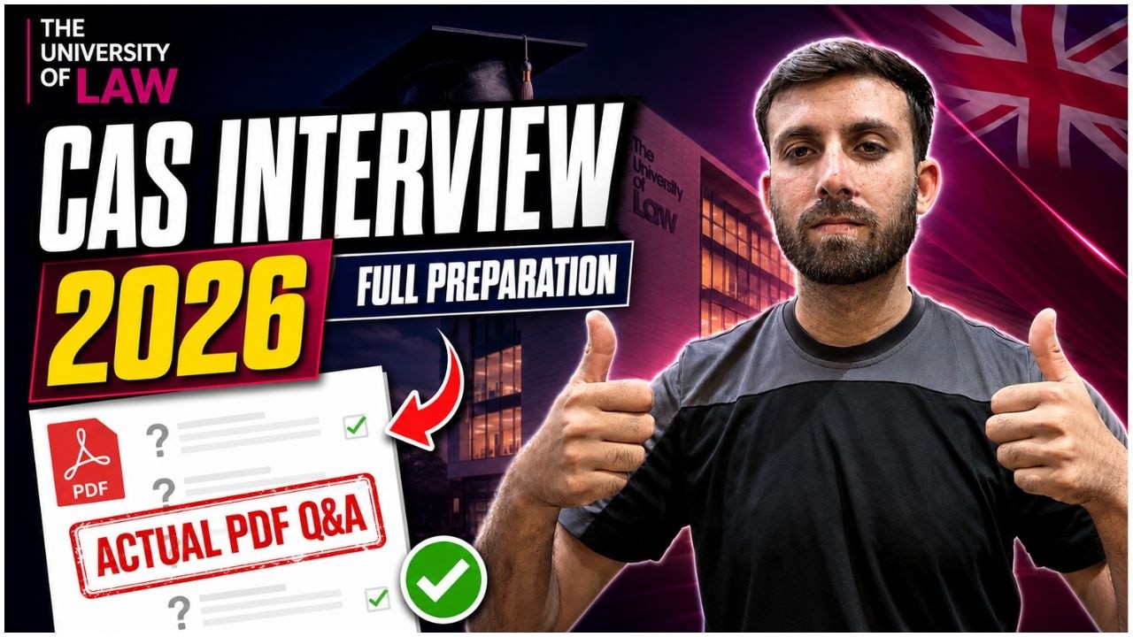 University of Law CAS Interview 2026 | REAL Questions & Answers PDF 🇬🇧