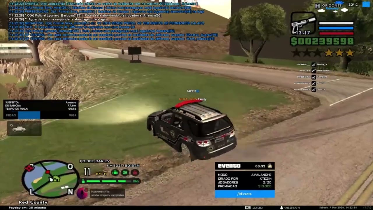 Puxou veiculo 2 vezes