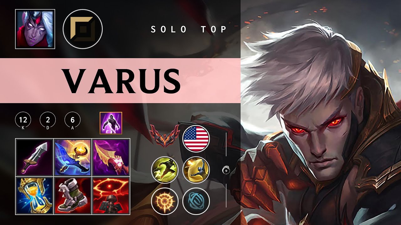Varus Top vs Kayle - NA Grandmaster Patch 26.02