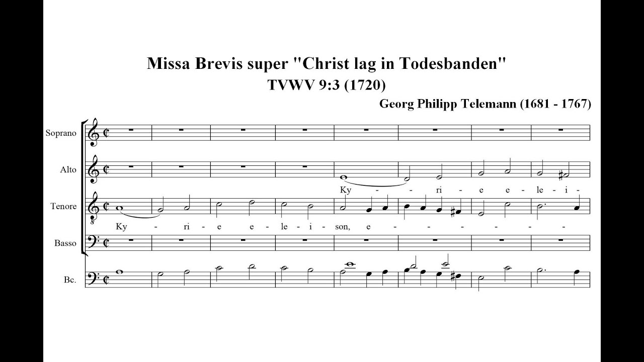 Telemann, Georg Philipp (1681-1767) Missa Brevis super 