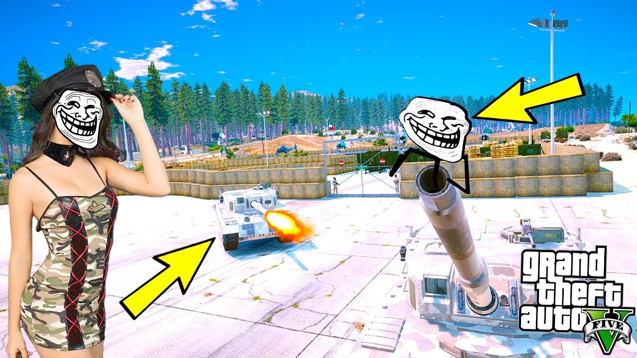 TROLLFACE SEVGİLİNİ ASKER KARAKOLUNDAN KAÇIR GÖREVİ! - GTA 5