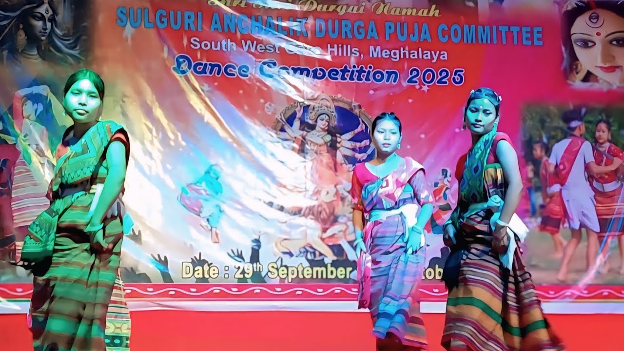 Hajong Ruposwari Sulguri Durga Puja Dance 2025 New Hajong Song
