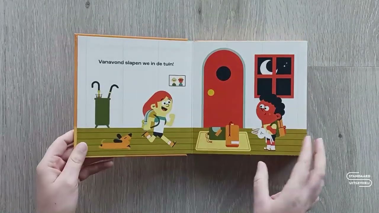 We slapen in een tent