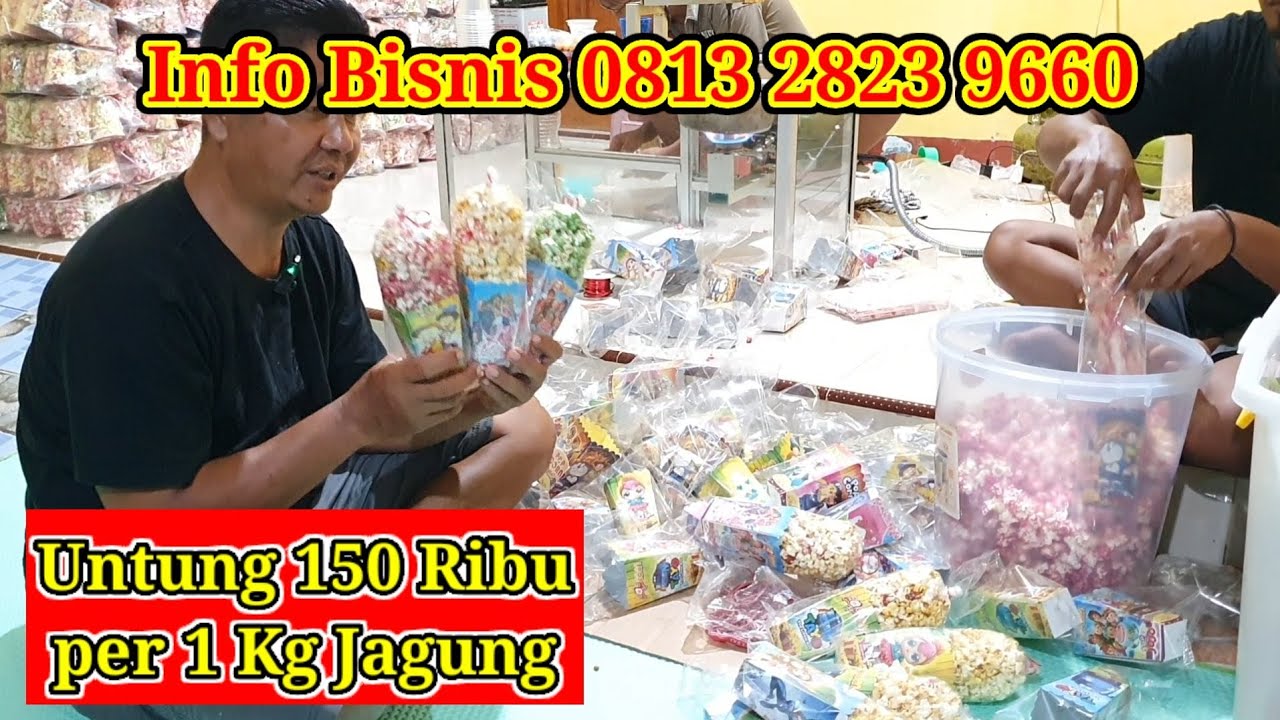 200 Ribu per Kg Jagung Popcorn 40 Bungkus @ 5 Ribuan