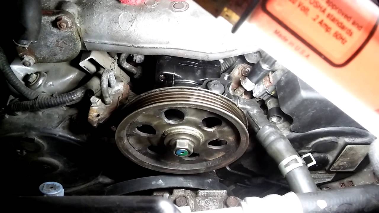 2001 Honda Odyssey power steering pump replacement/ замена насоса ГУР