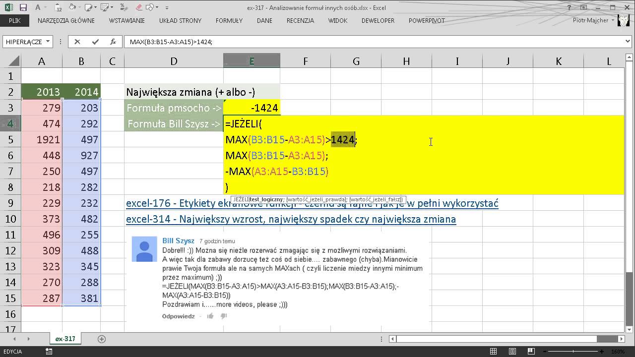 excel-317 - Analizowanie formuł innych osób