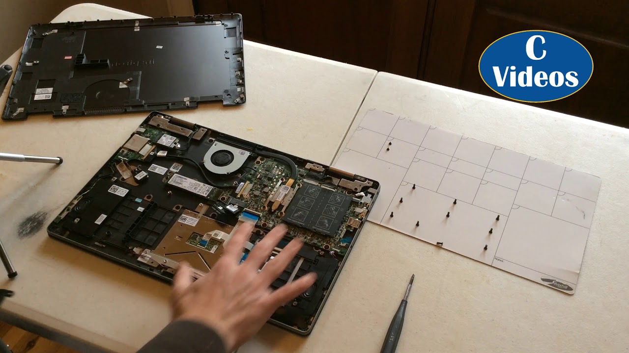 Dell Inspiron 7000 Laptop -how to replace battery, RAM Memory, SSD / Hard Drive