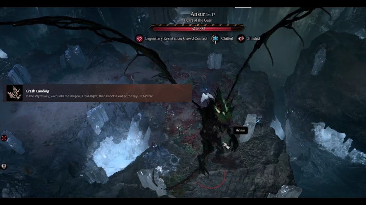 Ansur dragon fight, Crash landing achievement tactician Diff, Baldur Gate 3