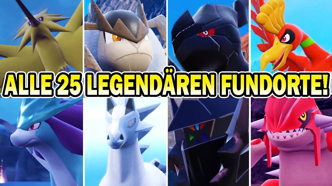 ALLE 25 LEGEND&Auml;REN POKEMON FUNDORTE in Pokemon Karmesin & Purpur: DIE INDIGOBLAUE SCHEIBE DLC 🔵