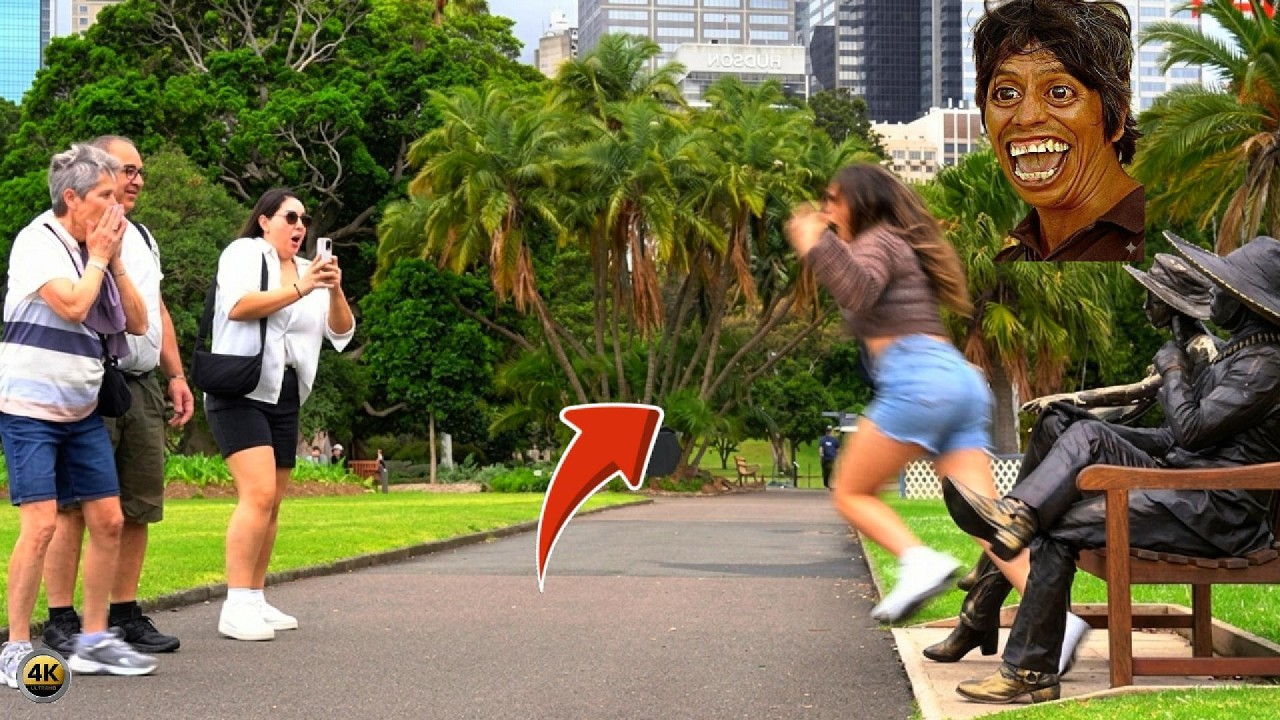 They Thought It Was a Statue… Then It Moved! 🤠😂