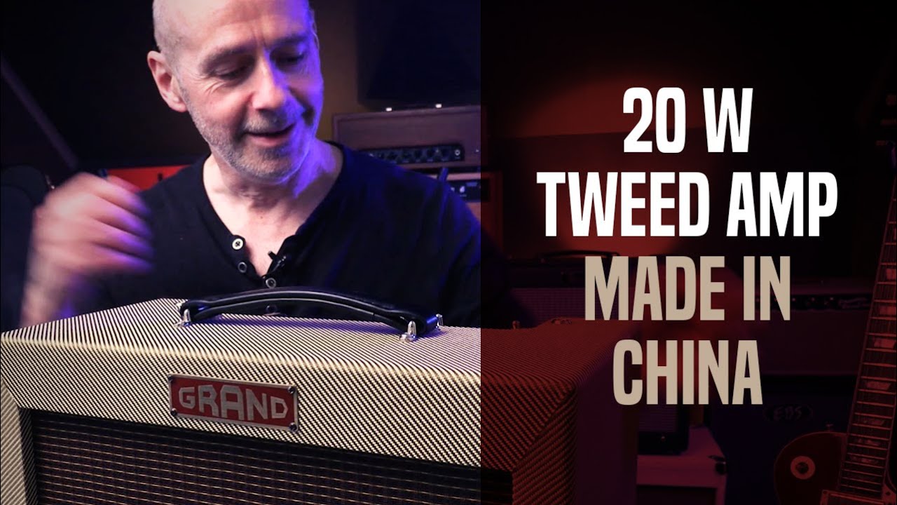 Great sounding, affordable 20 Watt Tweed amp head from Grand. 5E3 circuit tube amp.