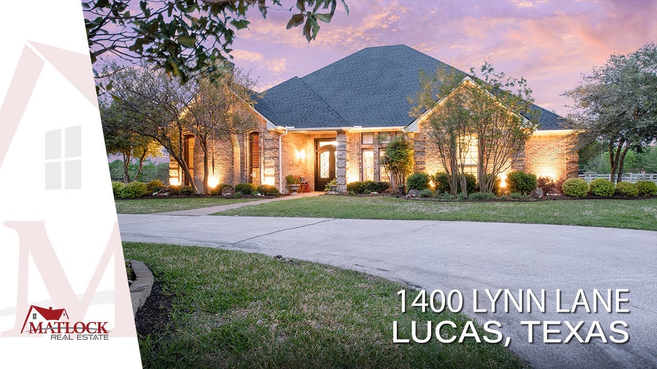 1400 Lynn Lane, Lucas, Texas - Stunning Country Estate off a Quiet Tree Lined Road in Lucas, Texas!!