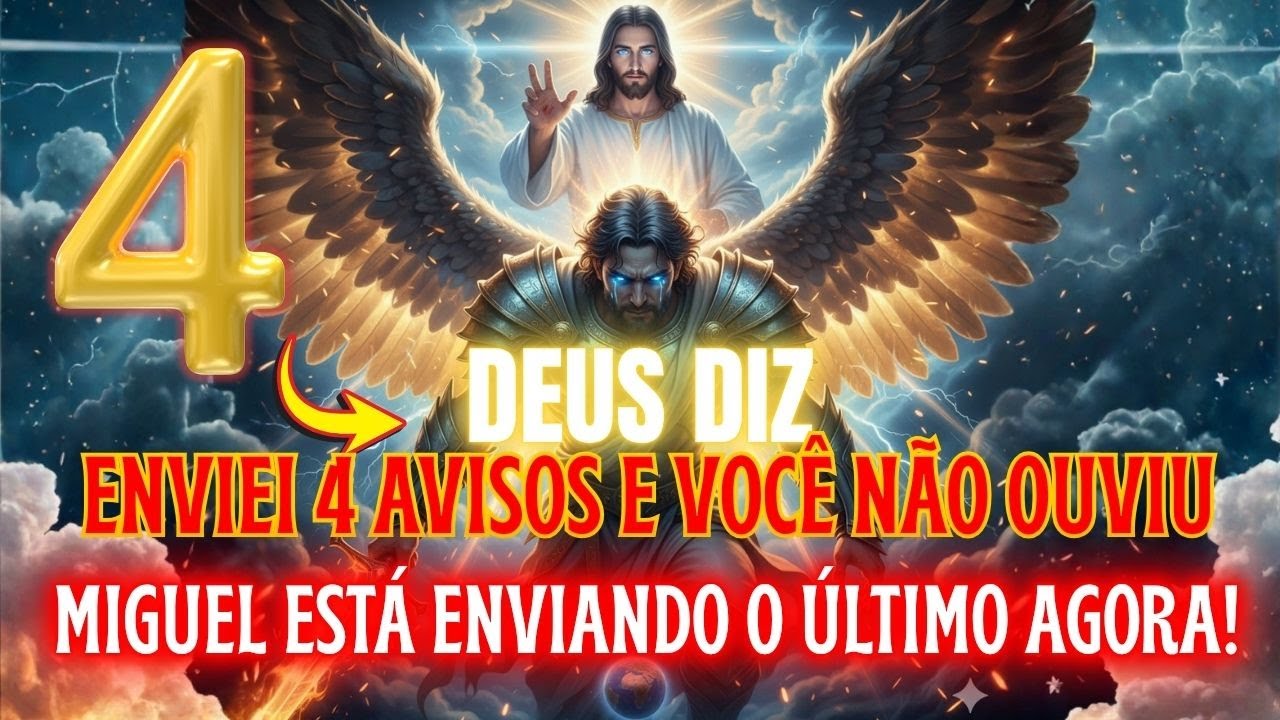 ⚡ DEUS DIZ: ENVIEI 4 AVISOS... E VOCÊ NÃO OUVIU! MIGUEL ESTÁ ENVIANDO O ÚLTIMO AGORA 🚨🔥