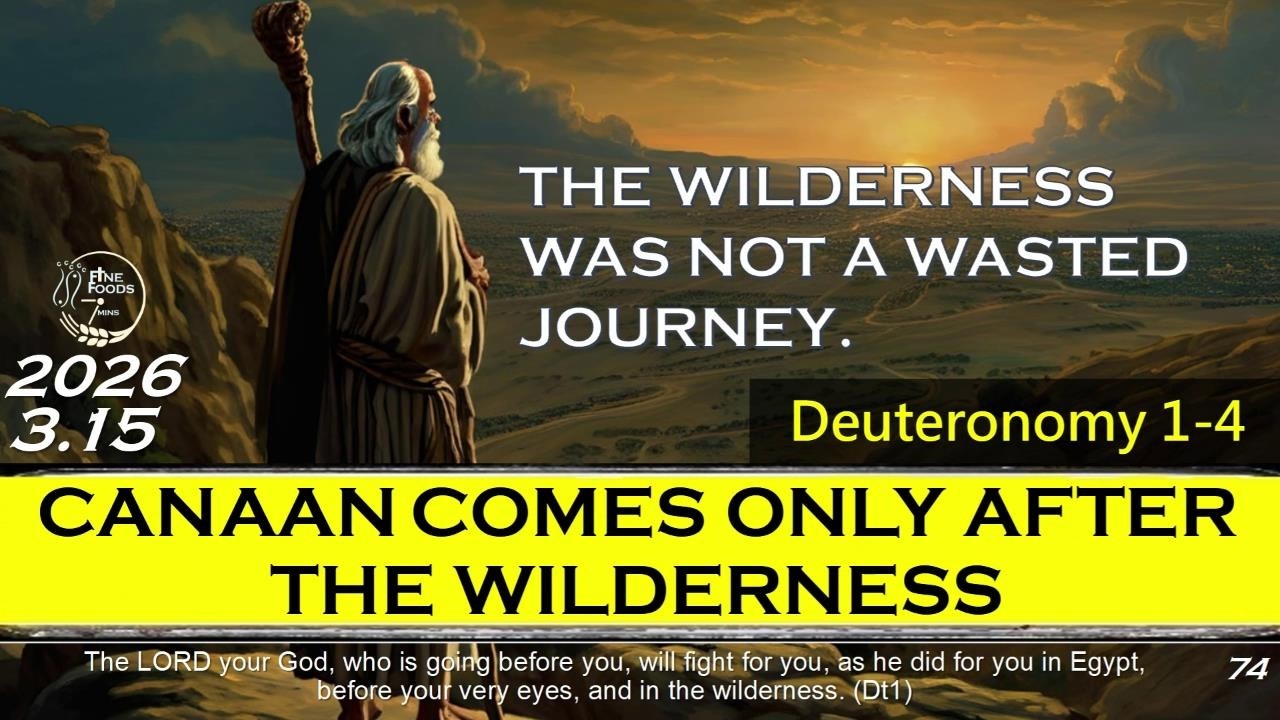 [FineFoods7]Mar15| Deu1-4| Canaan Comes Only After the Wilderness|1bibleayear2026