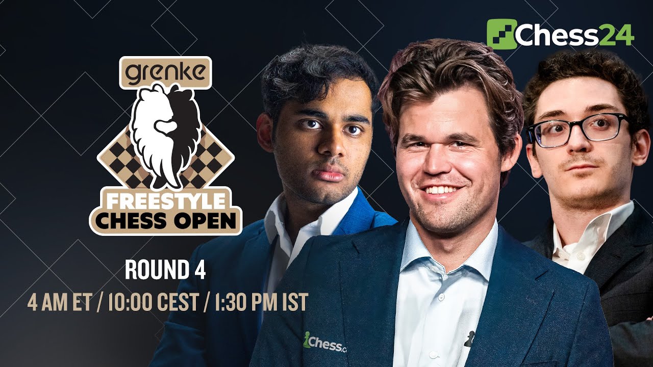GRENKE Freestyle Chess Open | With Magnus In Lead, Will Fabiano Get Back To Winning? Rd 4