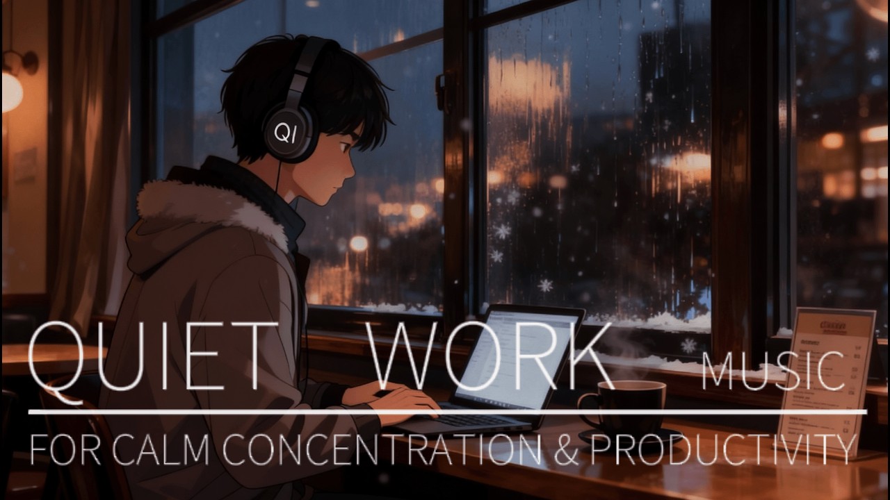 Quiet Work Music for Calm Concentration & Evening Productivity