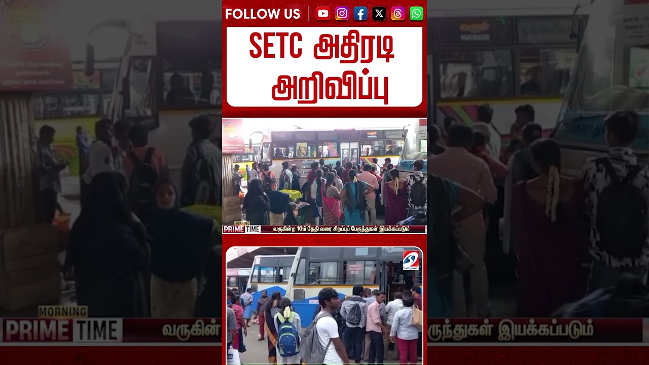 SETC அதிரடி அறிவிப்பு | Chennai To Velankanni | Special Buses | Travel Update | Bus Service Update