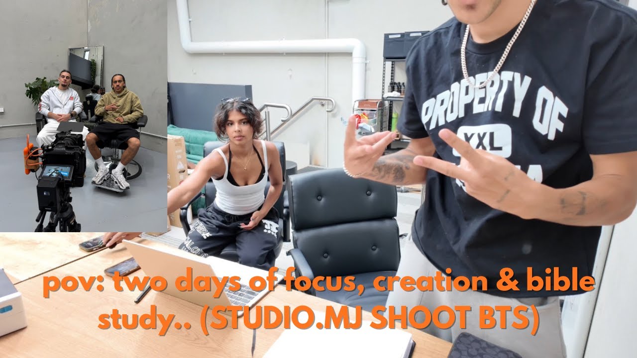 pov: two days of focus, creation & bible study.. (STUDIO.MJ SHOOT BTS)