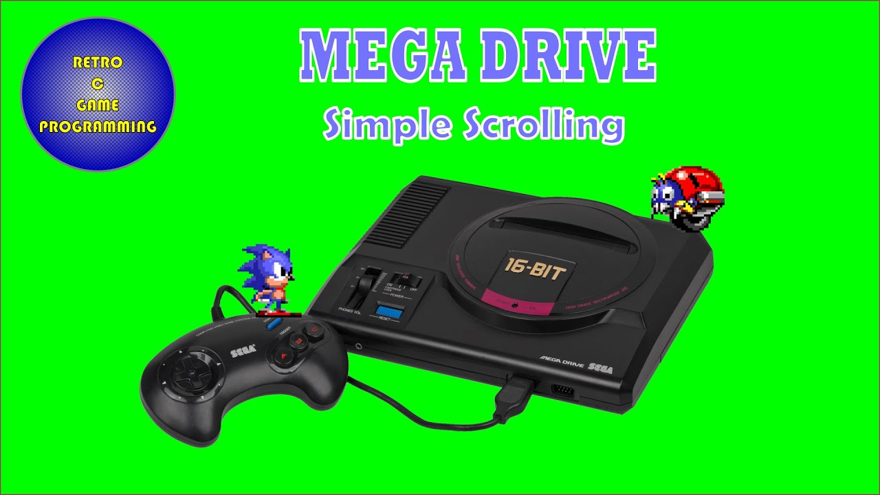 Sega Mega Drive Programming in C : - Episode 2 - Simple Scrolling