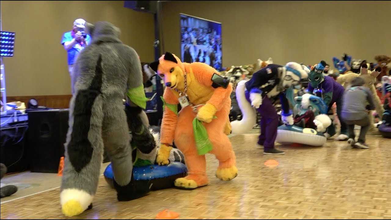 Anthro New England 2024 - Fursuit Games (Sled Race & Tug of War)