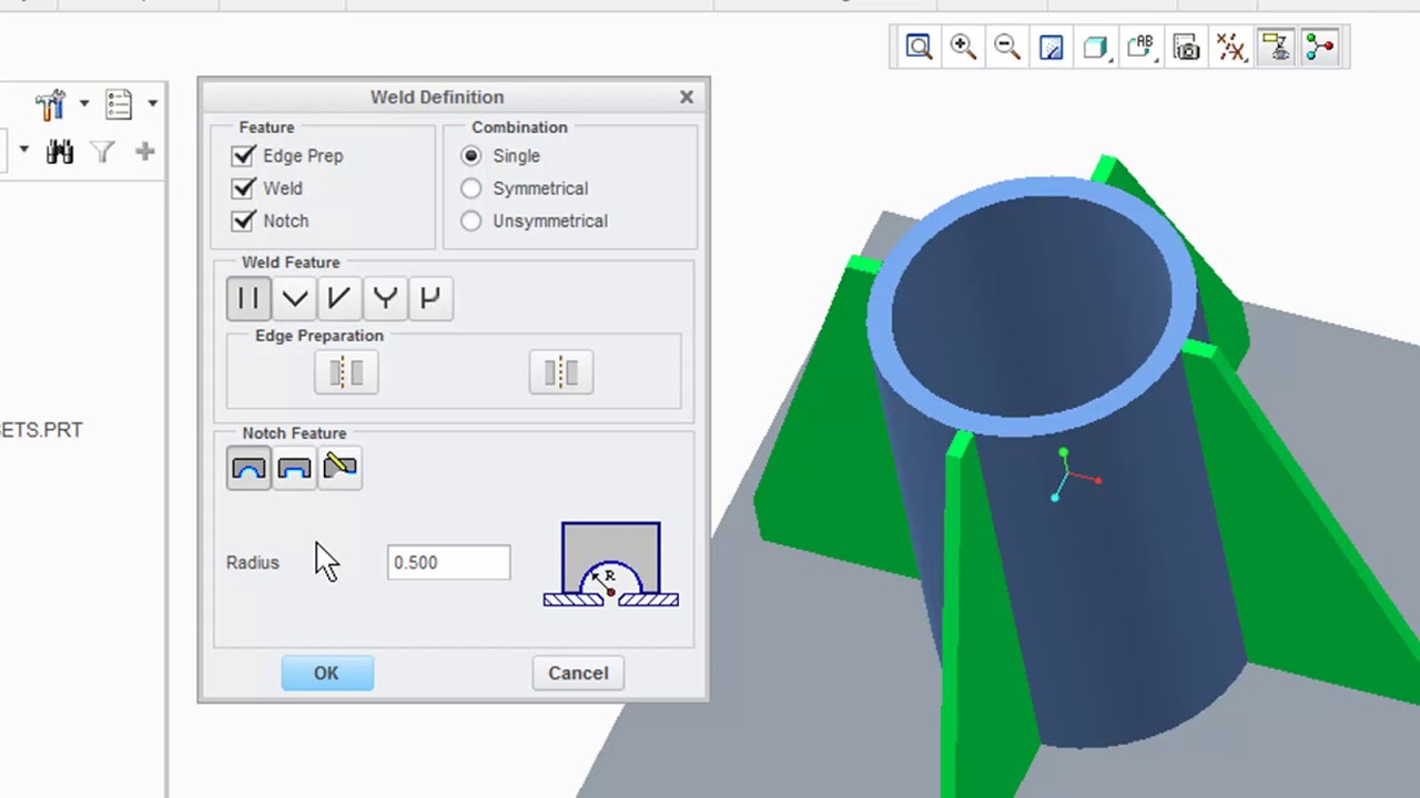 Tutorial  Introduction to Welding in Creo Parametric