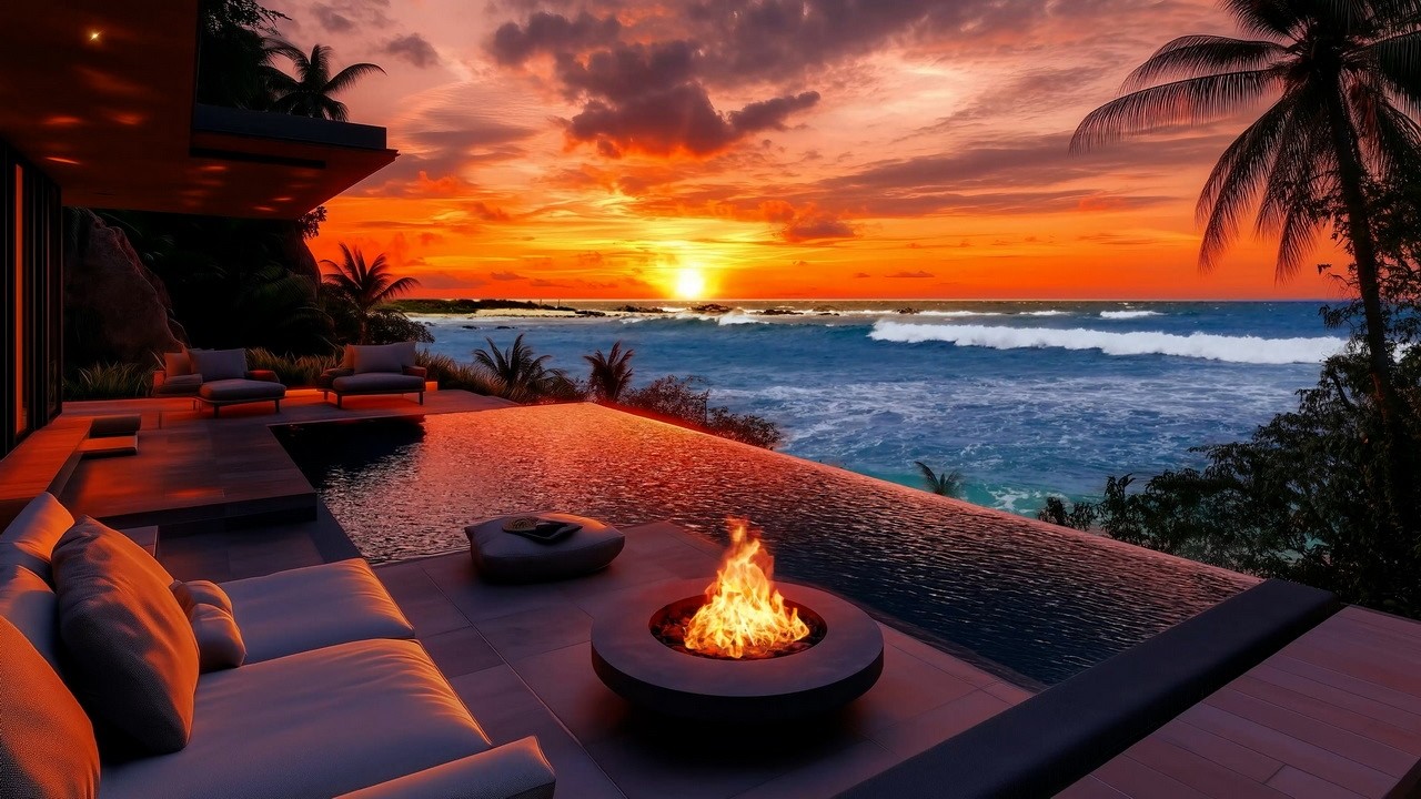 Tropical Night Lounge 🌴 Relaxing Summer Jazz for Deep Calm