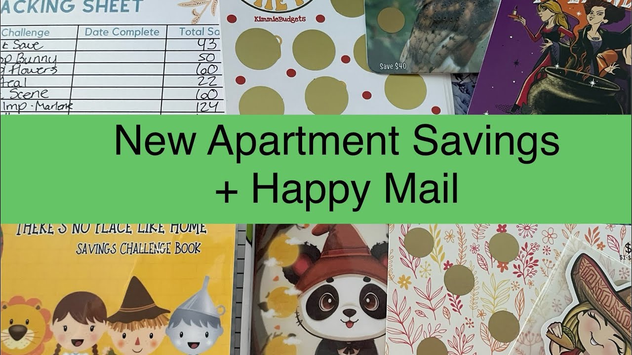 Cash Stuffing Sinking Funds l New Apartment Savings l Completed Savings Challenges l Happy Mail