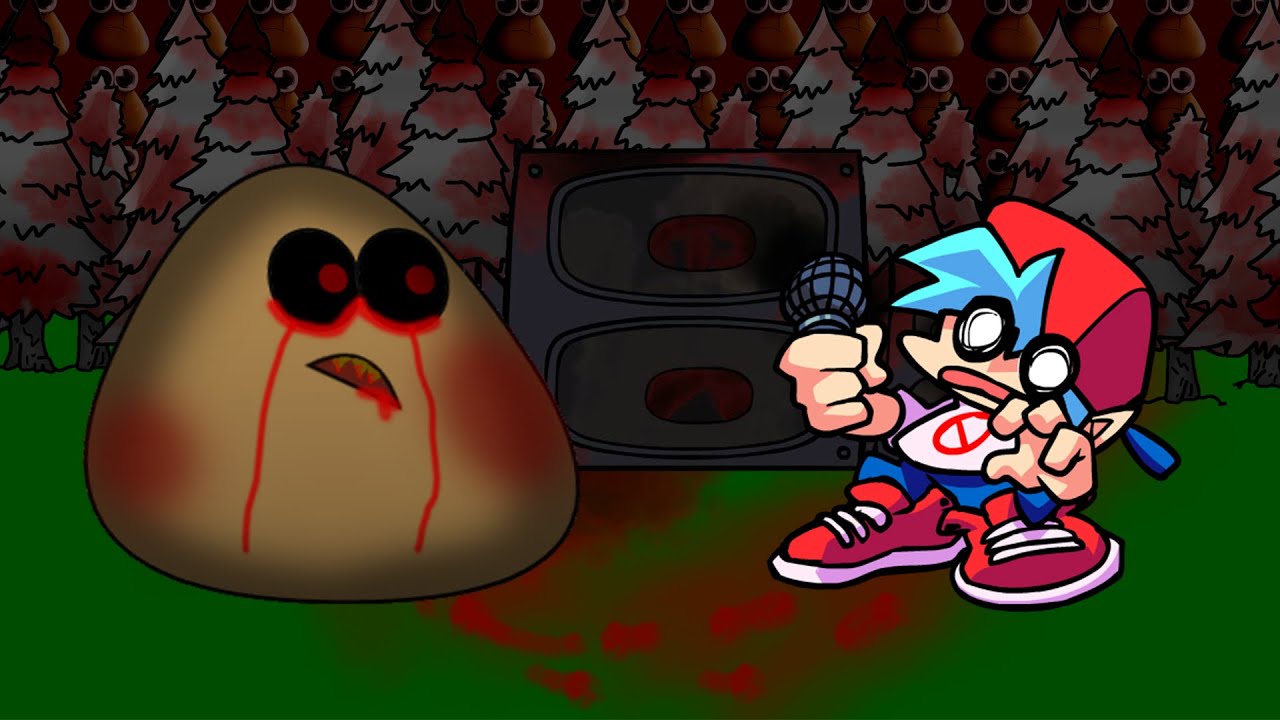 FNF vs POU.EXE - MURDER (FNF Mods)